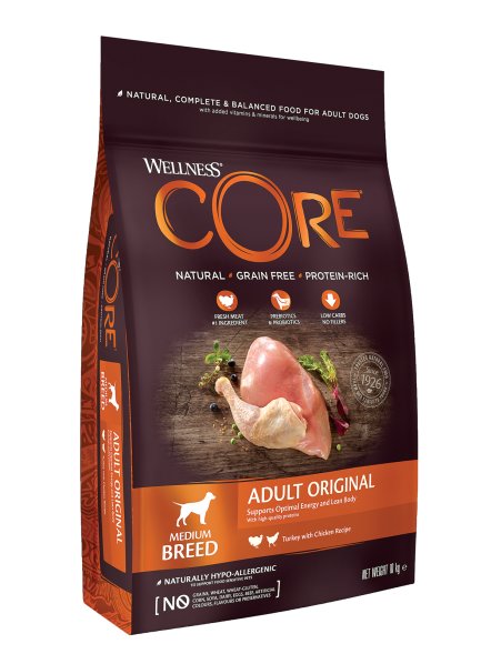 Core - Корм из индейки с курицей для взрослых собак средних пород