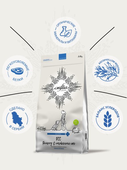Craftia Galena Recovery&amp;amp;Convalescence Care - Ветеринарная диета для собак, Поддержка в период восстановления и Реабилитации