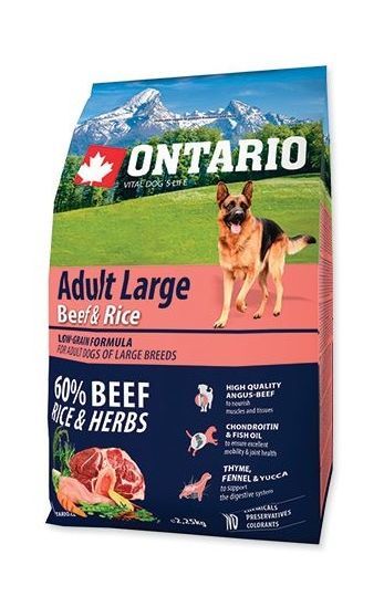 8304.580 Ontario Adult Large Beef &amp; Rise – Syhoi korm dlya sobak krypnih porod s govyadinoi i risom kypit v zoomagazine «PetXP» ontario-adult-large-beef--rise.jpeg