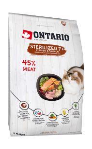 Ontario Sterilised 7+ - Сухой корм для пожилых стерилизованных кошек