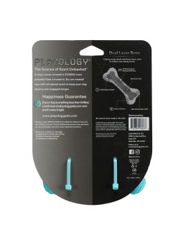 Playology - Двухслойная жевательная косточка DUAL LAYER BONE для собак средних пород, с Ароматом Арахиса