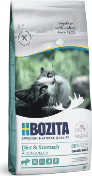Bozita Sensitive Diet & Stomach Grain Free - беззерновой сухой корм для кошек с чувствительным пищеварением
