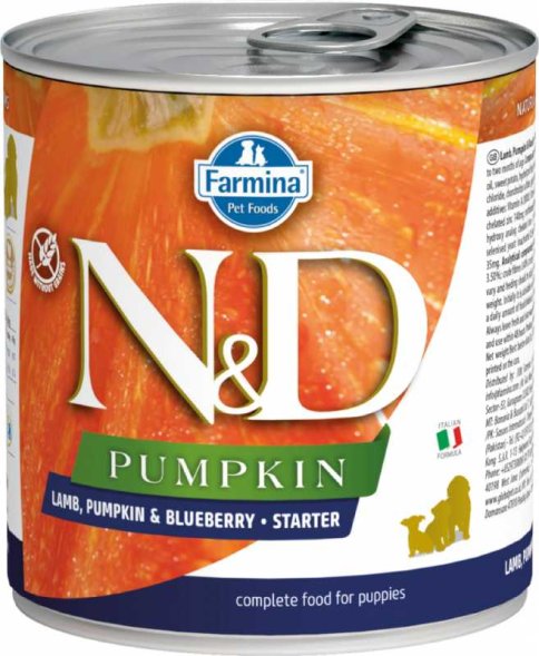 Farmina N&amp;amp;D Pumpkin - Консервы для щенков, Ягненок с Тыквой и Черникой 285 гр