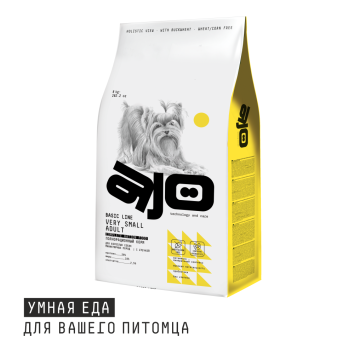 AJO Very Small Adult - Сухой корм для взрослых собак миниатюрных пород, с Индейкой, Ягненком и Гречкой
