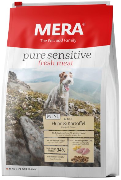 Mera Pure Sensitive Mini - Сухой корм для собак малых пород, с индейкой и картофелем