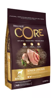 Wellness Core Senior - Корм из индейки с курицей для пожилых собак всех пород 