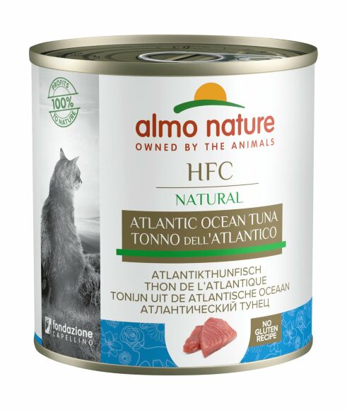 45700.580 Almo Nature HFC Natural Adult Cat Atlantic Tuna - Konservi dlya koshek s atlanticheskim tyncom . Zoomagazin PetXP Almo Nature HFC Natural - Консервы для кошек с атлантическим тунцом