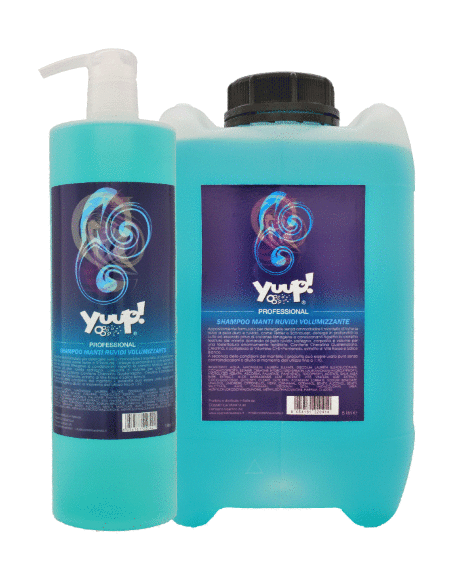 8763.580 YuuP Professional 110 - 120 - Koncentrirovannii shampyn tekstyrnii dlya jestkoi shersti . Zoomagazin PetXP yuup-professional-professional-crisp-coat-volumizing-shampoo.gif