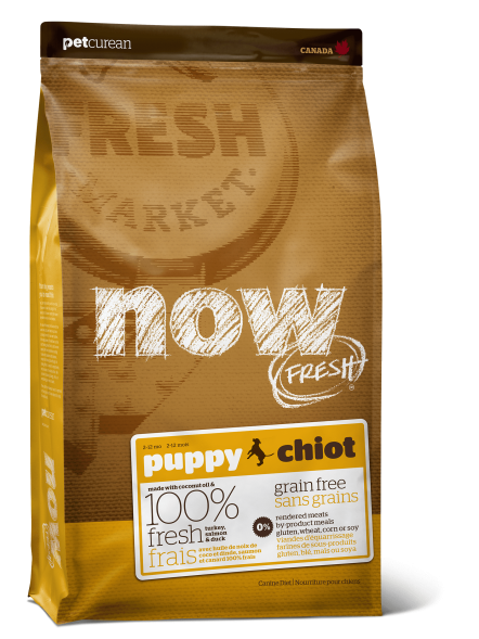 Now Natural Fresh Puppy Recipe - Беззерновой корм для Щенков с Индейкой, Уткой и овощами