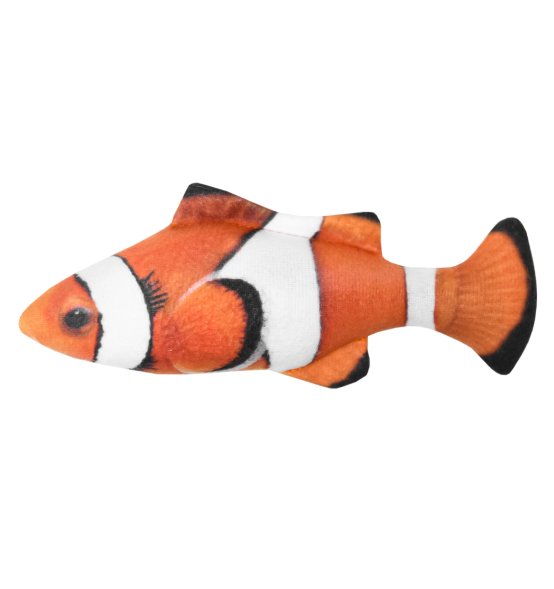 PetSHOP - Игрушка для кошек &amp;quot;Рыба клоун&amp;quot; с валерианой и кошачьей мятой, 16,5 см
