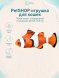 PetSHOP - Игрушка для кошек &amp;quot;Рыба клоун&amp;quot; с валерианой и кошачьей мятой, 16,5 см