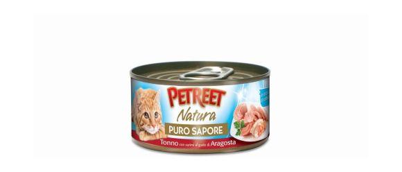 Petreet - Консервы для кошек кусочки тунца с сурими со вкусом лобстера в рыбном супе 70 г