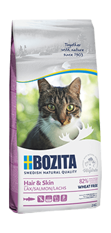 Bozita Hair & Skin Wheat Free - сухой корм для кошек уход за кожей и шерстью, без пшеницы