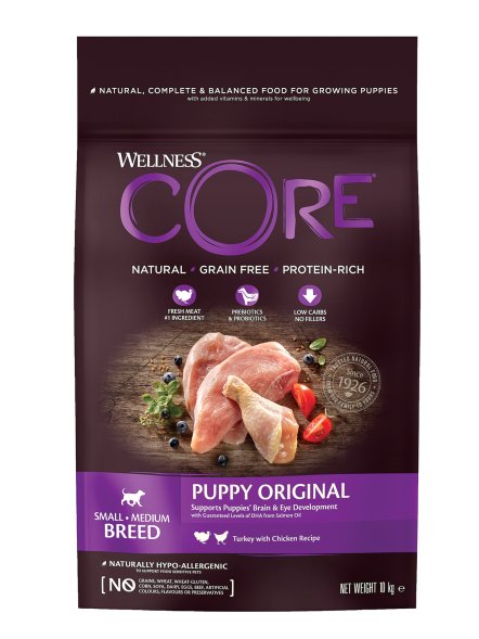 Core - Корм из индейки с курицей для щенков мелких и средних пород