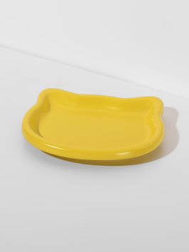 PetSHOP - Миска керамическая с низкими бортами &amp;quot;кошечка&amp;quot;, 130 мл