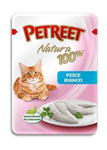 Petreet - Паучи для кошек Белая рыба 85 г