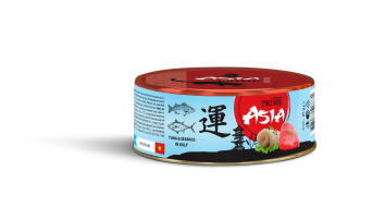 Prime Asia - Консервы для кошек, тунец с сибасом в желе, 85 гр