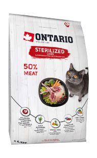 Ontario Sterilised - Сухой корм для стерилизованых кошек с ягненком