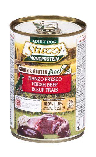 Stuzzy Monoprotein - Влажный корм для взрослых собак со свежей говядиной
