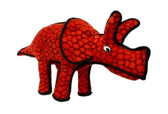 Tuffy Jr Dinosaur Triceratops - Игрушка для собак "Динозавр Трицератопс", прочность 8/10