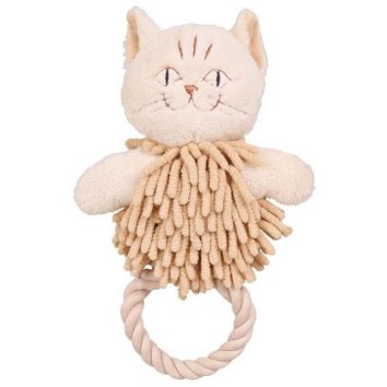 Trixie - Игрушка &amp;quot;Кошка&amp;quot; с веревочной ручкой 25 см
