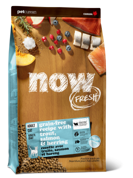 Now Fresh - Сухой беззерновой корм для кошек, с форелью, лососем и сельдью