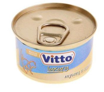 Vitto - Консервы для кошек тунцом и курицей 85 г