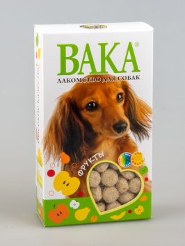 ВАКА - Лакомство для собак, фрукты, 100гр