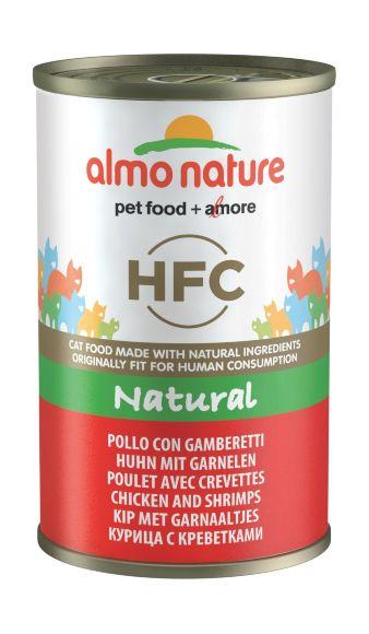 Almo Nature HFC Natural - Консервы для кошек с курицей и креветками