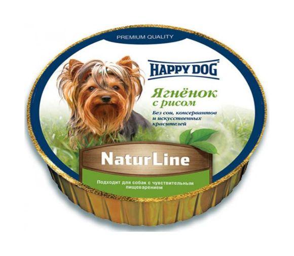Happy dog - Нежный мясной паштет для собак - ягненок и рис 85 гр