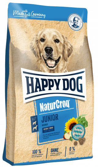 Happy Dog NaturCroq Junior - Сухой корм для щенков средних и крупных пород, с Птицей и Рыбой