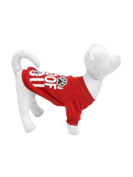 PetSHOP - Толстовка для собак, с надписью, красная