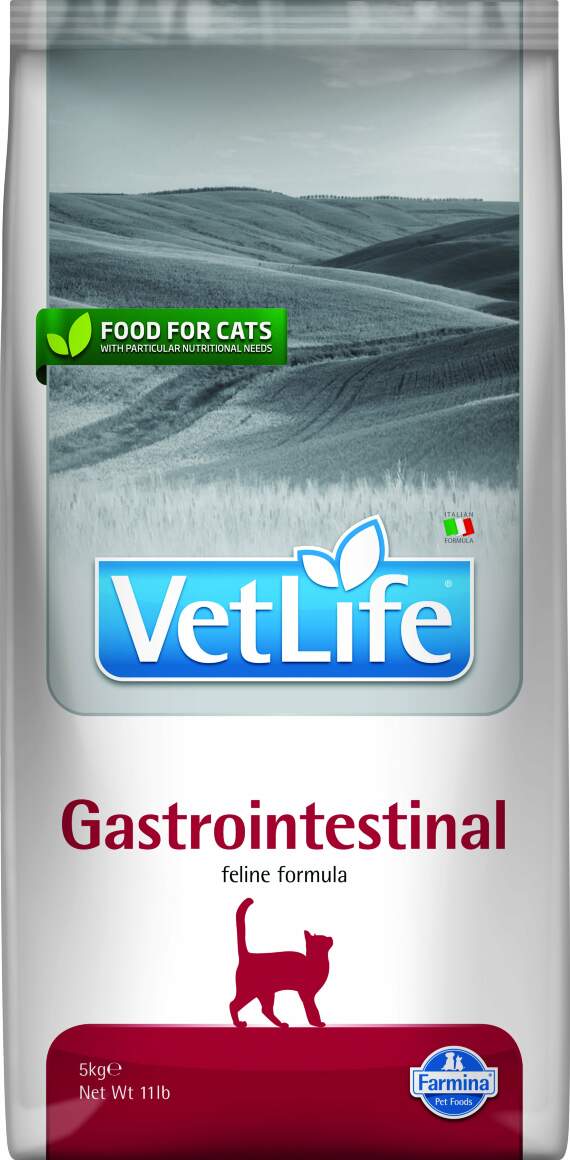 Farmina Vet Life Gastrointestinal - Лечебный корм для кошек с проблемами  ЖКТ купить в зоомагазине «PetXP»