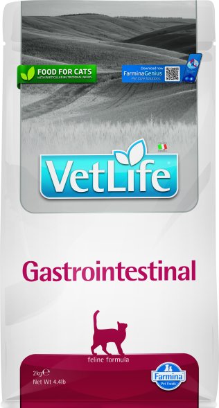 Farmina Vet Life Gastrointestinal - Лечебный корм для кошек с проблемами ЖКТ