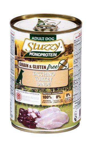 Stuzzy Monoprotein - Влажный корм для взрослых собак всех пород с индейкой 400 гр