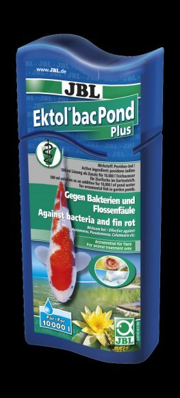33235.580 JBL Ektol bac Pond Plus - Preparat protiv bakterialnih infekcii y prydovih rib kypit v zoomagazine «PetXP» JBL Ektol bac Pond Plus - Препарат против бактериальных инфекций у прудовых рыб