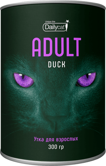 Dailycat Unique Line Adult Duck- Сухой корм для взрослых кошек, с уткой