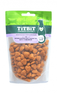 TiTBiT - Лакомства для кошек, жевательный снек, с Говядиной, 40 гр
