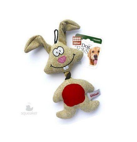 GiGwi - Игрушка для собак Заяц с пищалкой