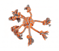 Flamingo - Игрушка для собак, Осьминог из каната, Оранжевый