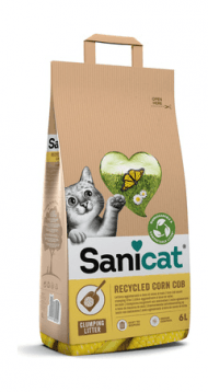 Sani Cat - Кукурузный комкующийся наполнитель, 2.8 кг