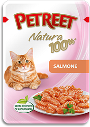 Petreet - Паучи для кошек Лосось 85 г