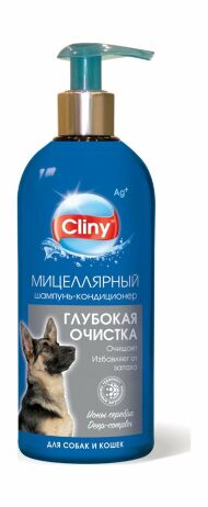 Cliny - Шампунь-кондиционер "Глубокая очистка" для кошек и собак, 300 мл