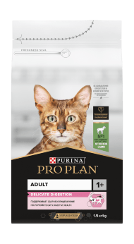 Pro Plan Delicate - Сухой корм для кошек с чувствительным пищеварением, с ягненком