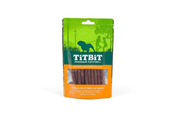 TitBit Колбаски из мяса ягненка для маленьких собак 50гр