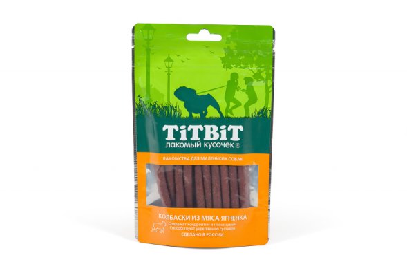 TitBit - Колбаски из мяса ягненка для маленьких собак 50гр