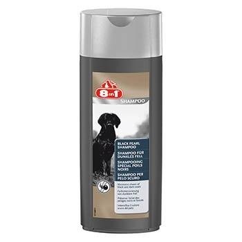8 в 1 - Black Pearl Shampoo - Шампунь для собак темных окрасов "Черный жемчуг" 250 мл
