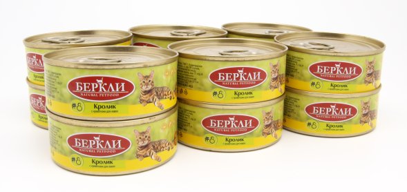 Беркли №8 - Консервы для кошек, Кролик с Креветками 100 гр