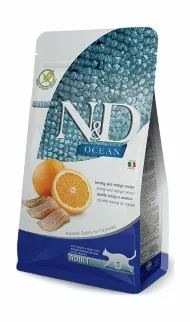 Farmina N&D OCEAN - Сухой корм для стерилизованных кошек, сельдь с апельсином     