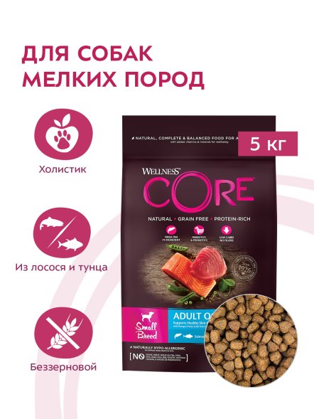 Core - Сухой корм для мелких пород собак, с лососем и тунцом